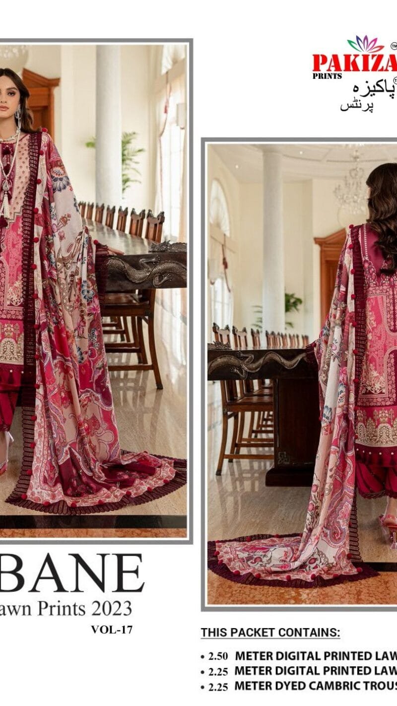 Urbane Digital Lawn Prints Vol 17 Pakiza Prints