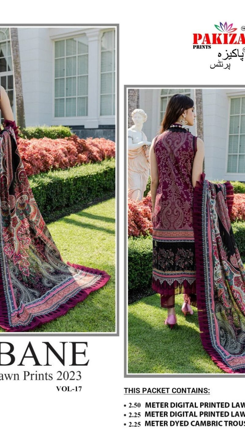 Urbane Digital Lawn Prints Vol 17 Pakiza Prints