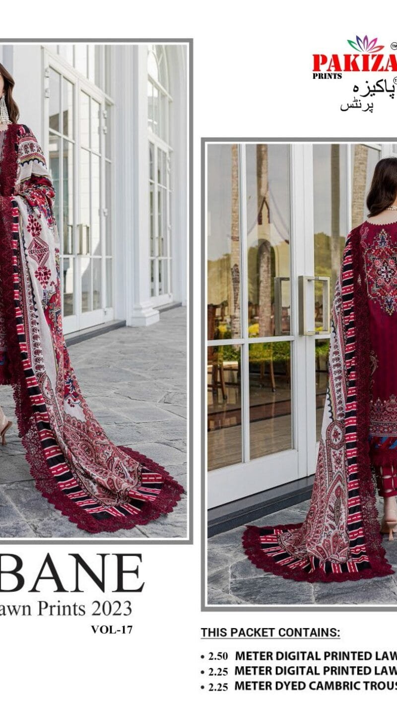 Urbane Digital Lawn Prints Vol 17 Pakiza Prints