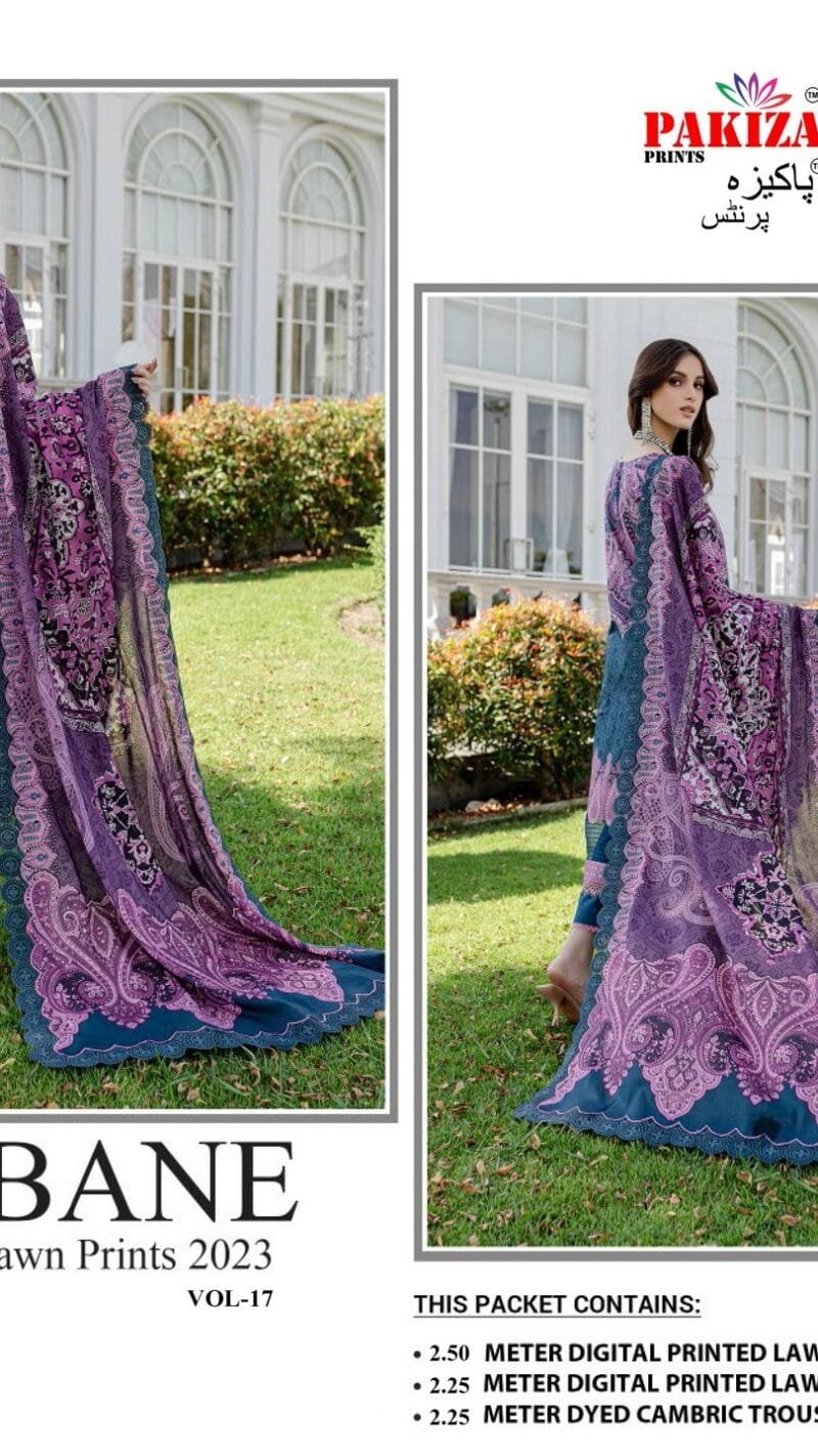 Urbane Digital Lawn Prints Vol 17 Pakiza Prints