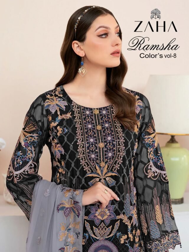 Zaha Ramsha Vol 8 Wholesale Pakistani Suits