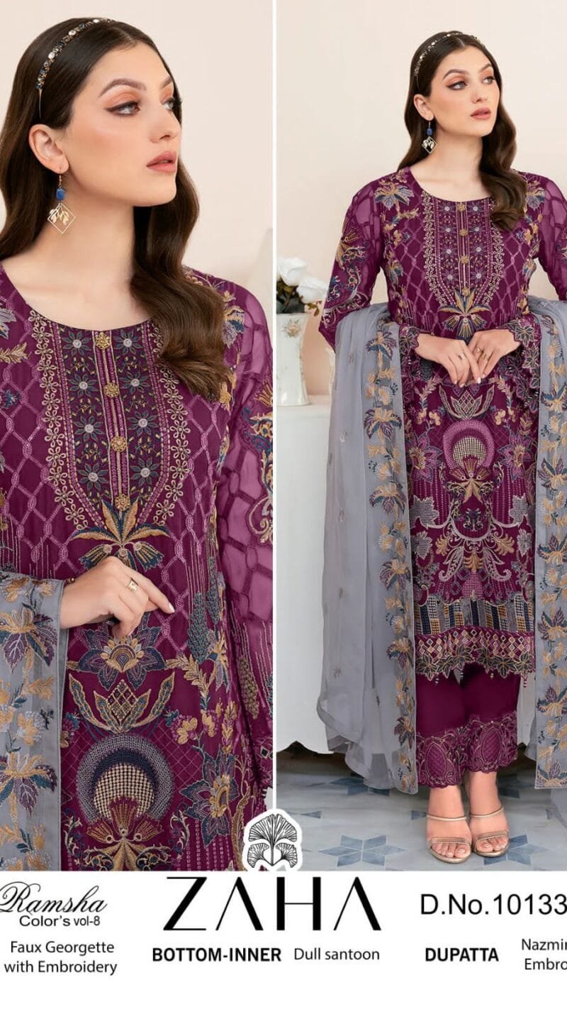 Zaha Ramsha Vol 8 Wholesale Pakistani Suits
