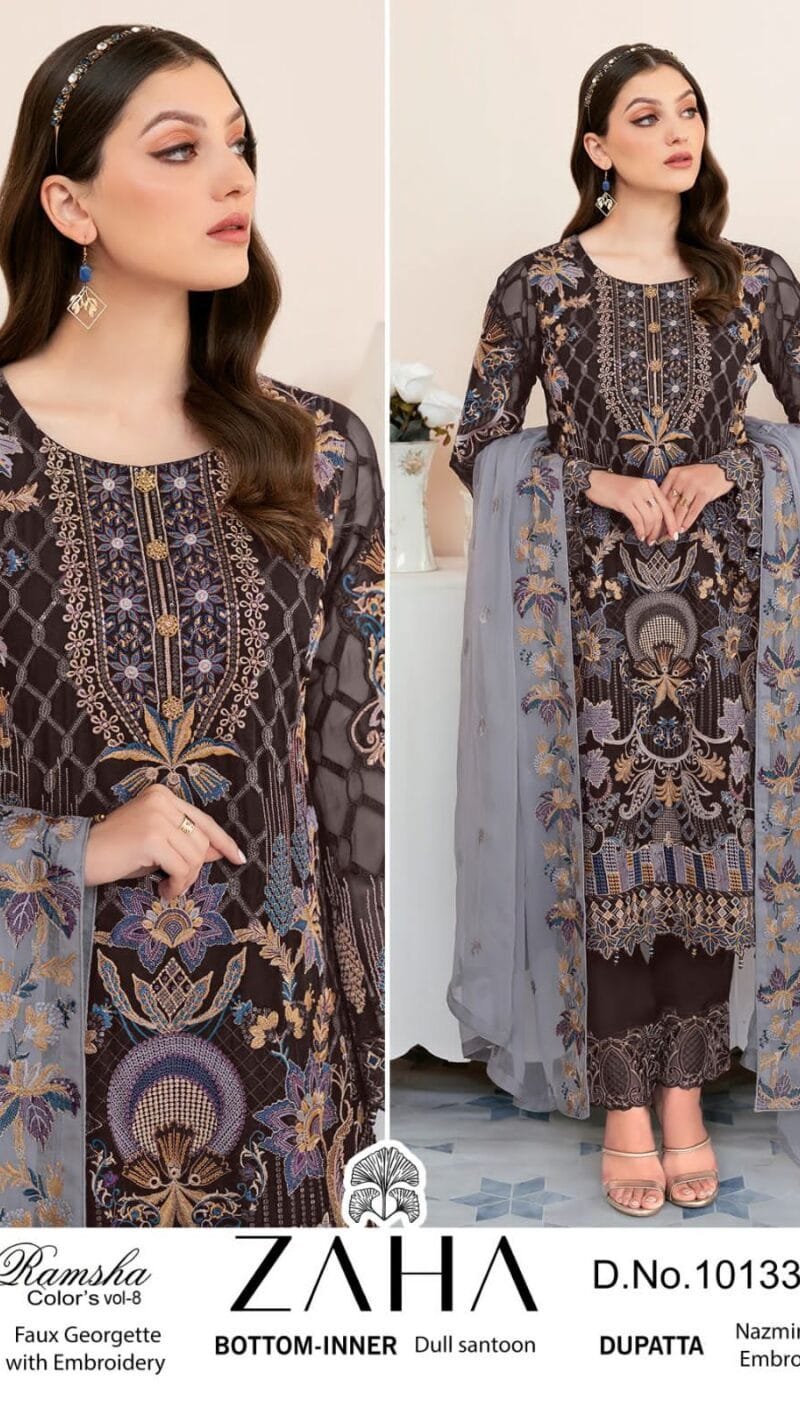 Zaha Ramsha Vol 8 Wholesale Pakistani Suits