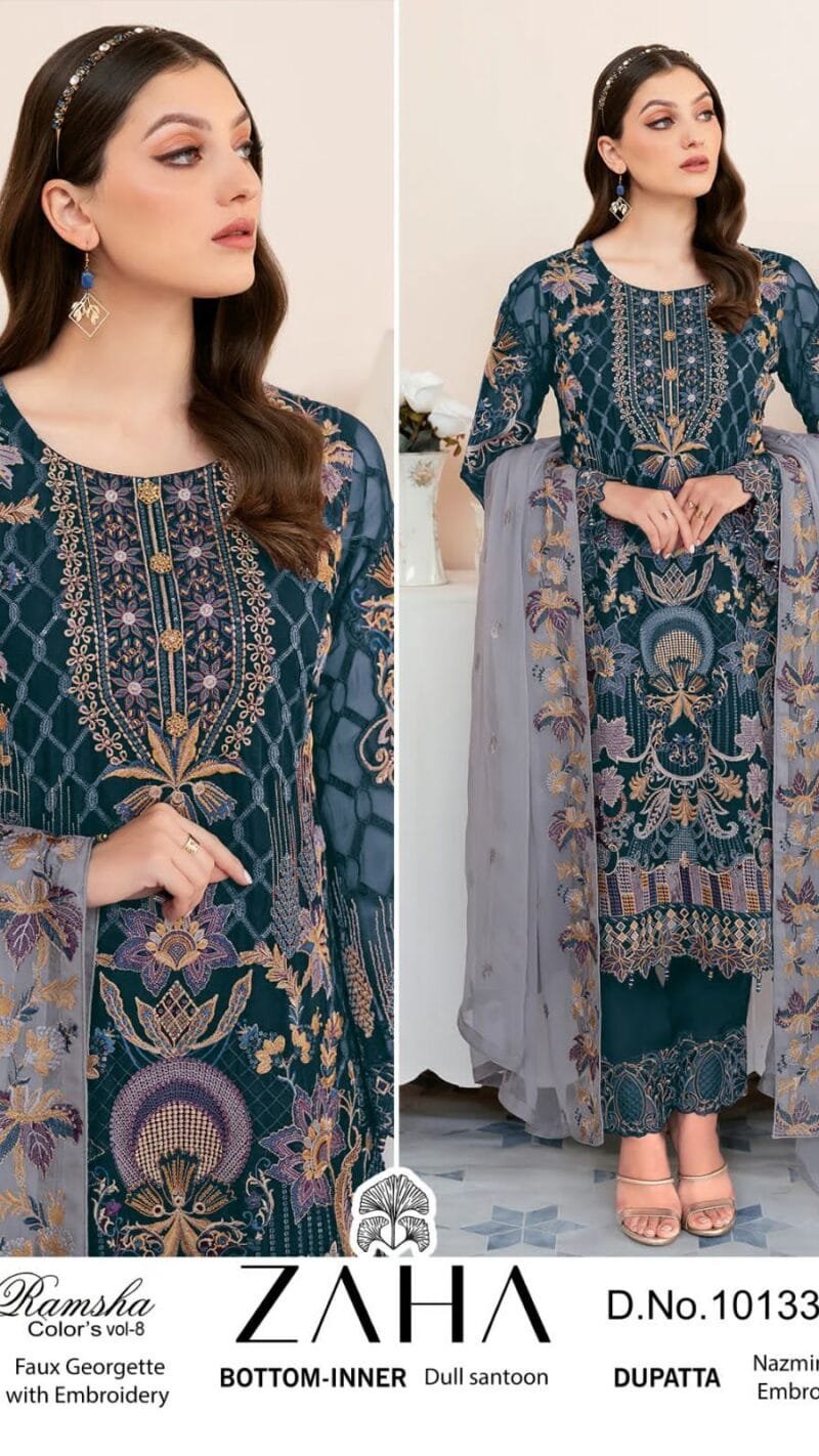 Zaha Ramsha Vol 8 Wholesale Pakistani Suits