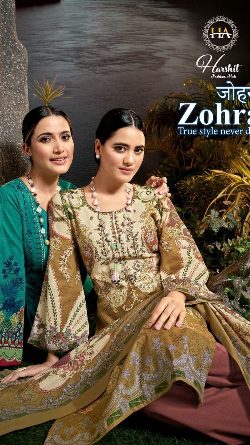 Zohra Harshit Fashion Pure Cambric Cotton Digital Pakistani Print