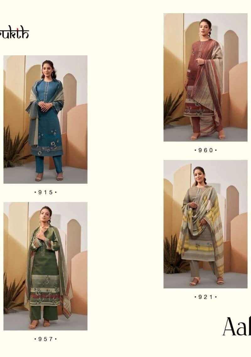 Aaliaa Sahiba S-Nirukth Cambric Cotton Print with Embroidery