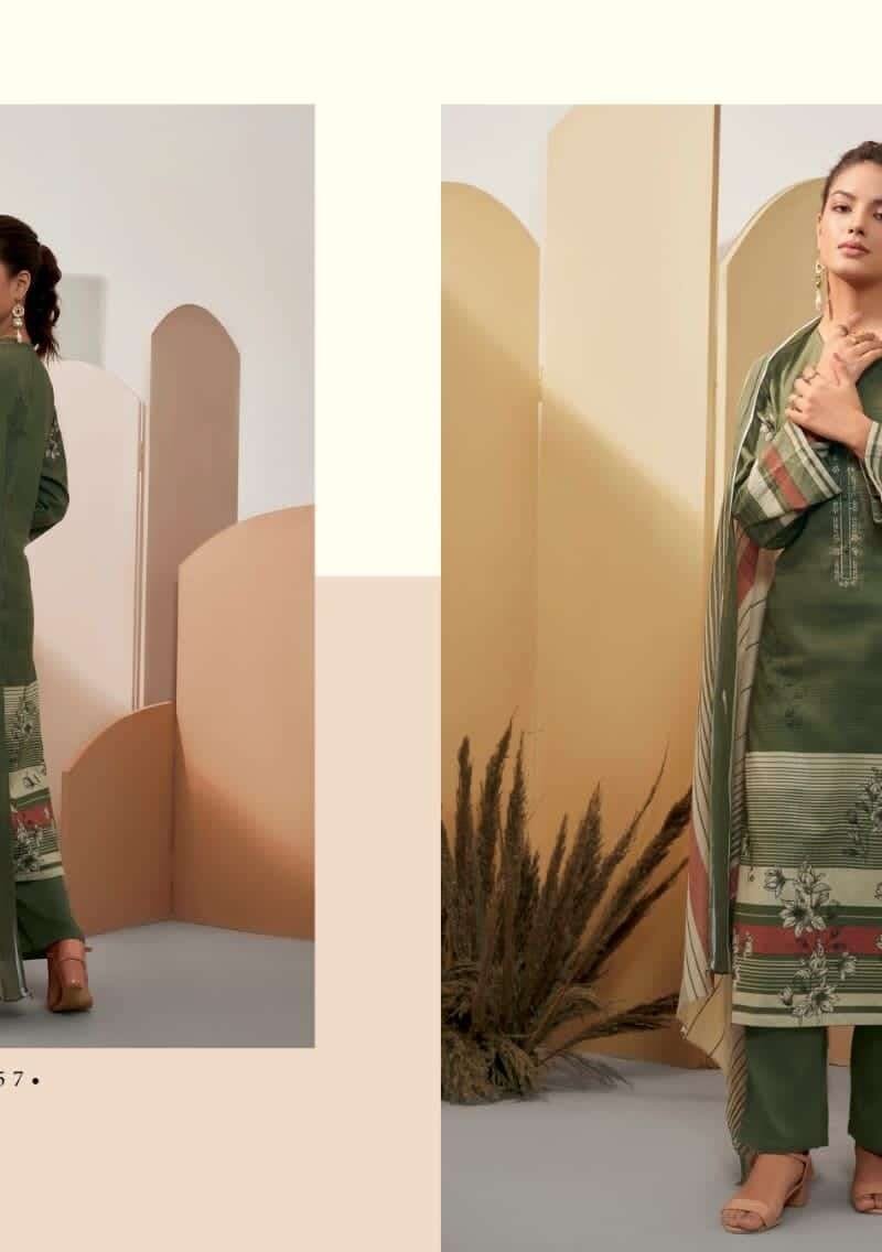 Aaliaa Sahiba S-Nirukth Cambric Cotton Print with Embroidery