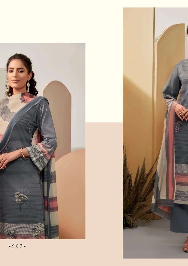 Aaliaa Sahiba S-Nirukth Cambric Cotton Print with Embroidery