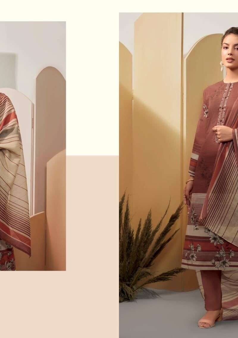 Aaliaa Sahiba S-Nirukth Cambric Cotton Print with Embroidery