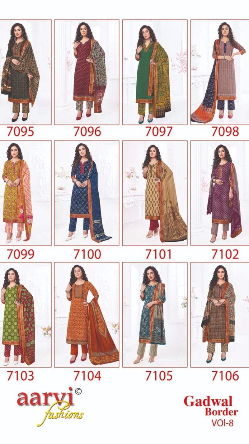 Aarvi Gadhwal Border Vol 8 Readymade