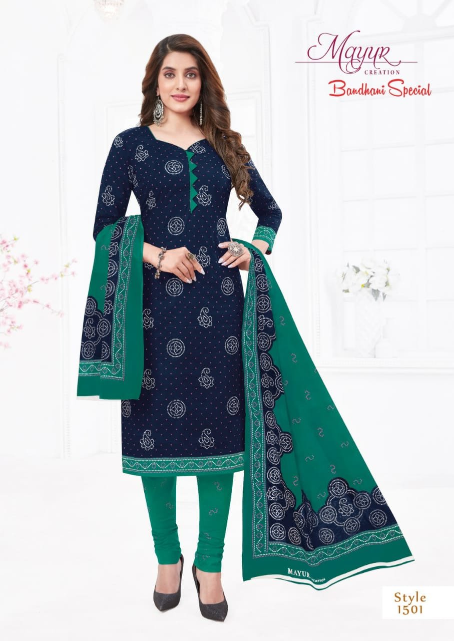 Bandhani Special Vol 16 Mayur Wholesale Cotton Dress Material ...