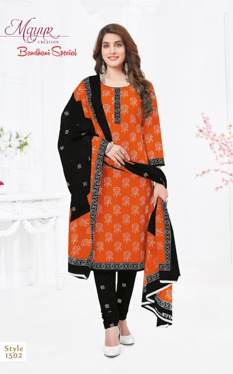 Bandhani Special Vol 16 Mayur Wholesale Cotton Dress Material