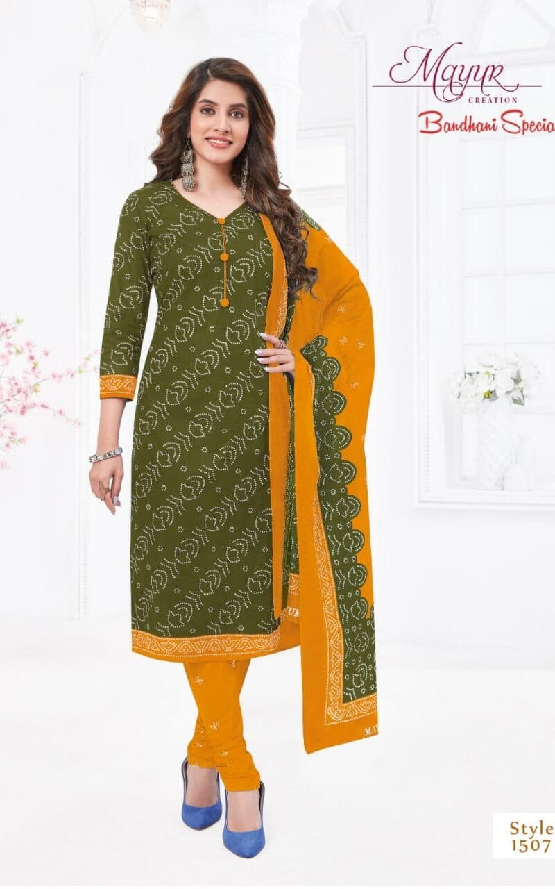 Bandhani Special Vol 16 Mayur Wholesale Cotton Dress Material
