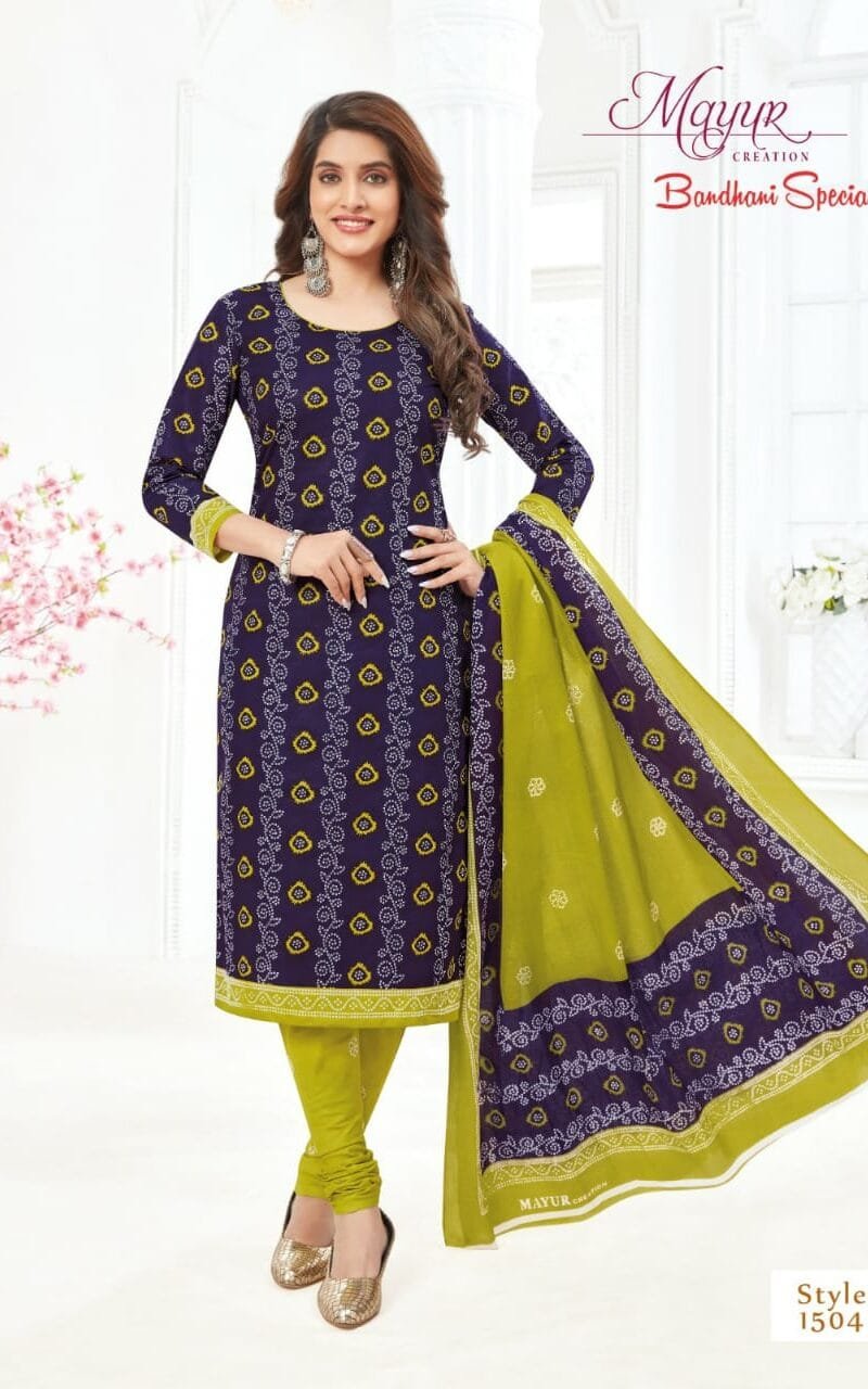 Bandhani Special Vol 16 Mayur Wholesale Cotton Dress Material