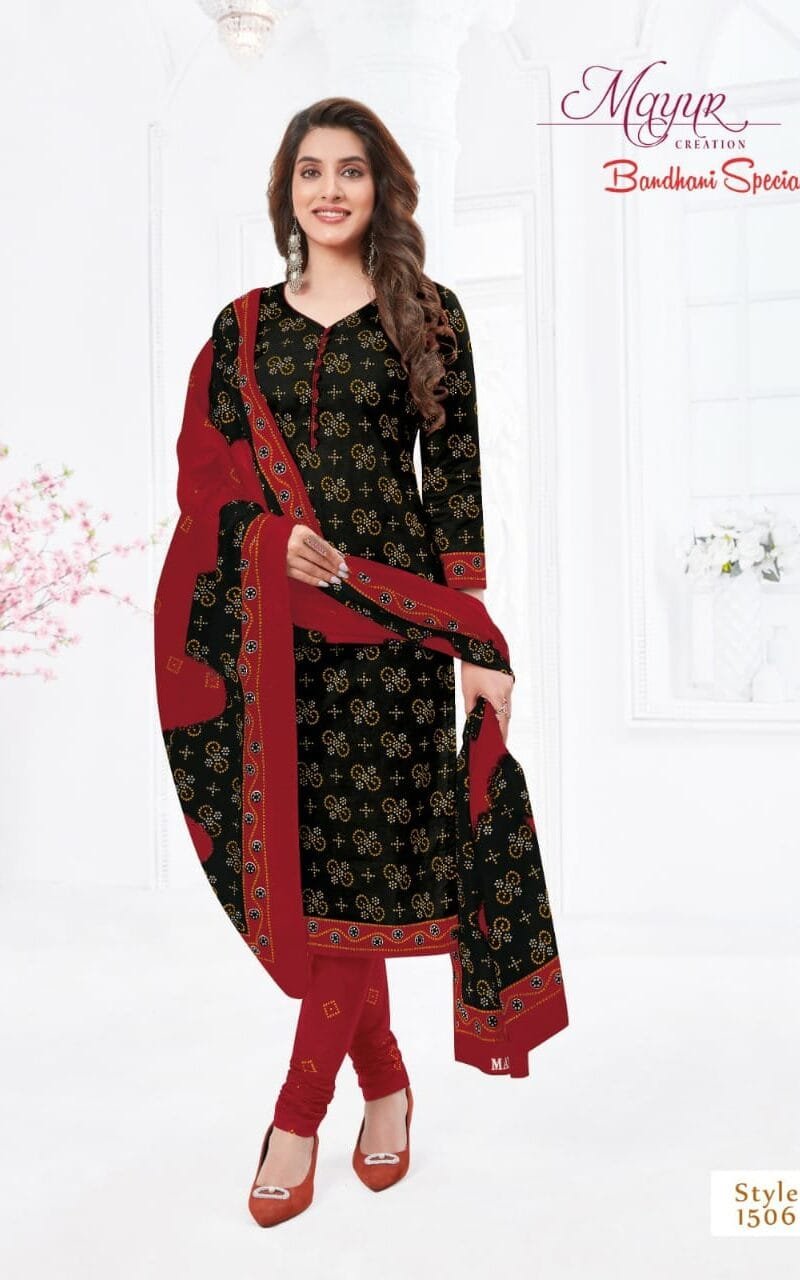 Bandhani Special Vol 16 Mayur Wholesale Cotton Dress Material