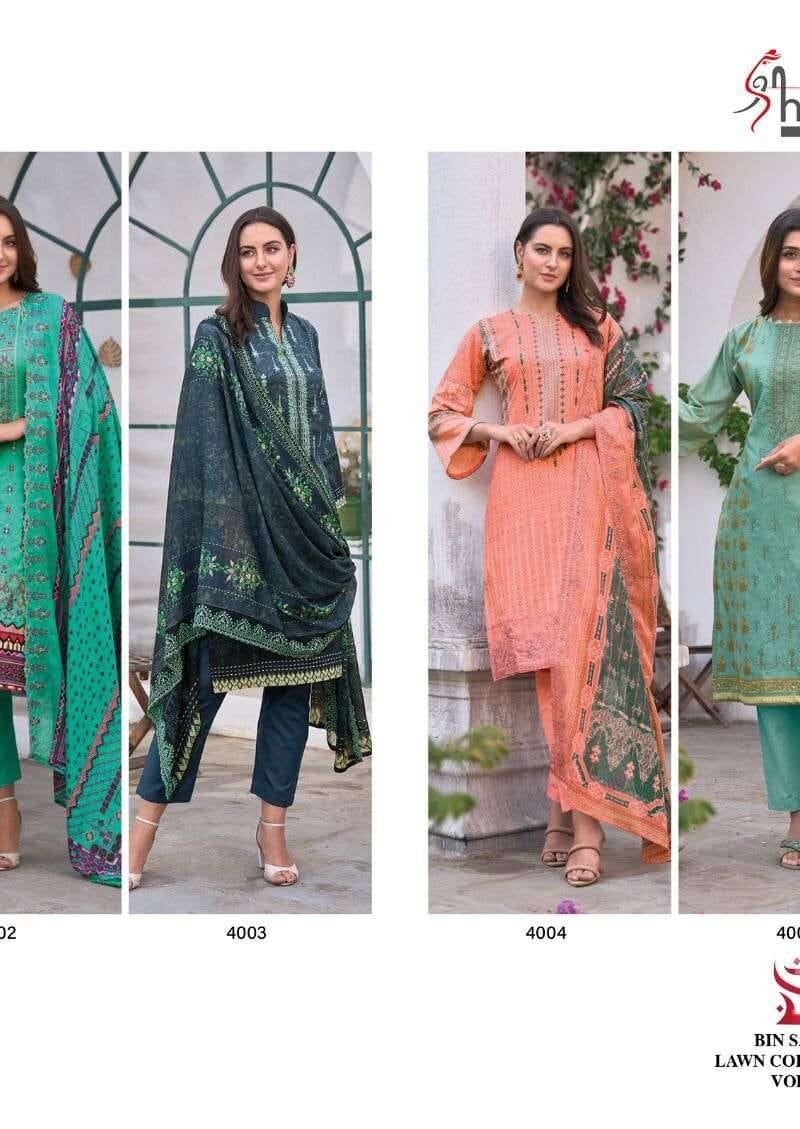 Bin Saeed Lawn Collection Vol 4 Shree Fab