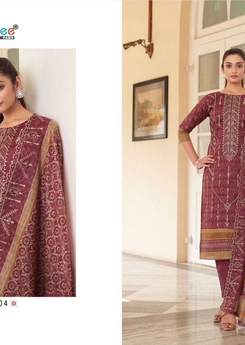 Bin Saeed Lawn Collection Vol 5 Embroidered Lawn Dupatta Shree Fab