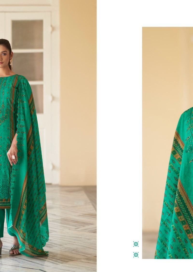 Bin Saeed Lawn Collection Vol 5 Embroidered Lawn Dupatta Shree Fab