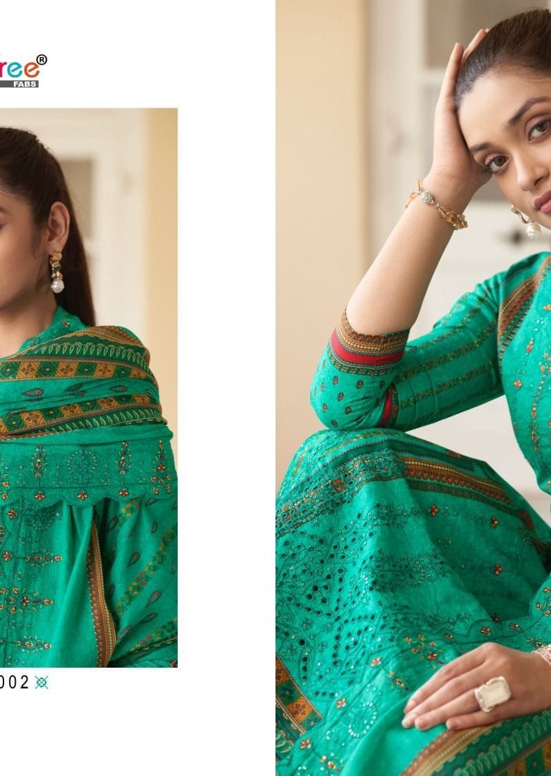 Bin Saeed Lawn Collection Vol 5 Embroidered Lawn Dupatta Shree Fab