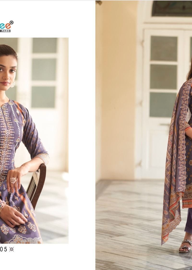 Bin Saeed Lawn Collection Vol 5 Embroidered Lawn Dupatta Shree Fab