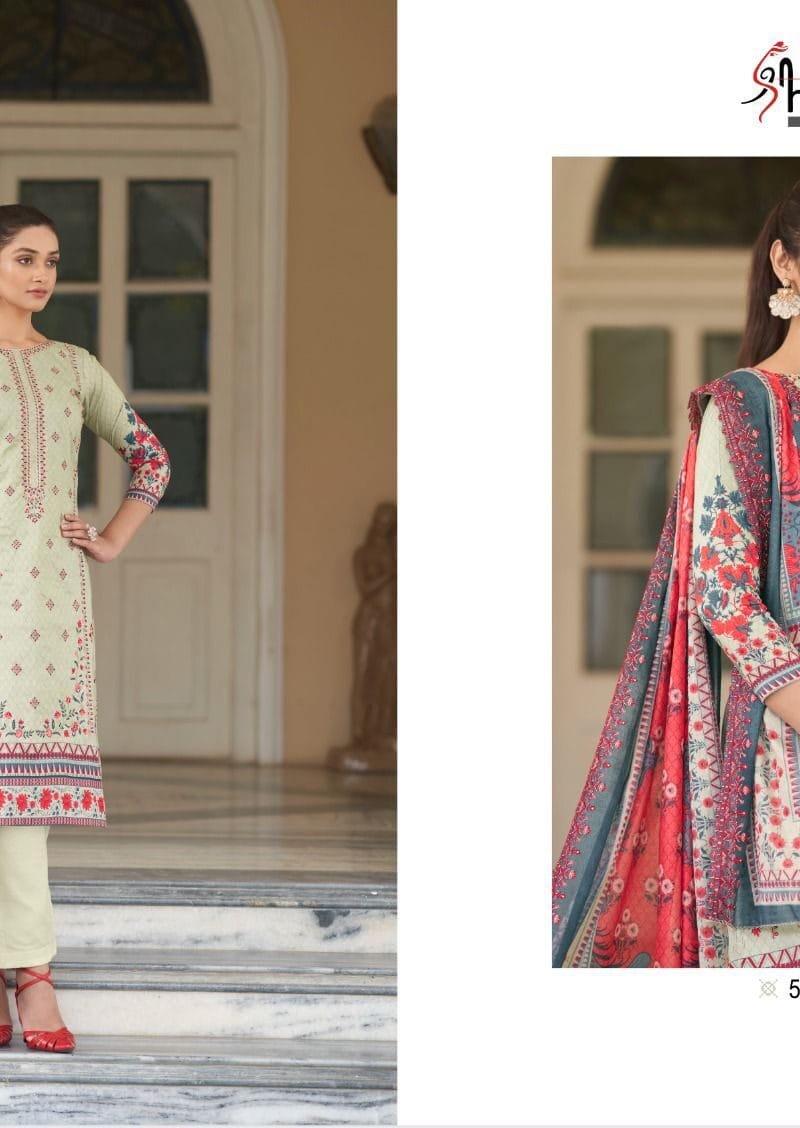 Bin Saeed Lawn Collection Vol 5 Embroidered Lawn Dupatta Shree Fab