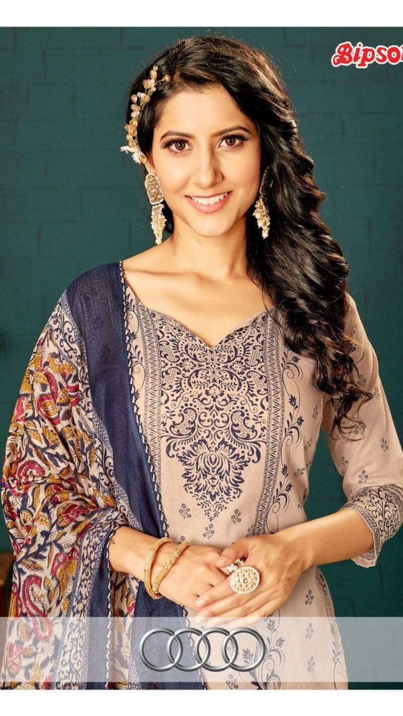 Bipson Audi - 2103 With Swarovski work Premium Cotton Collection