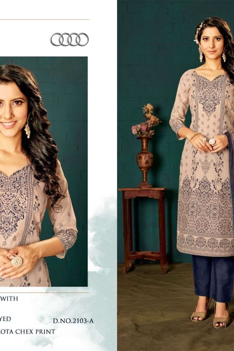 Bipson Audi - 2103 With Swarovski work Premium Cotton Collection