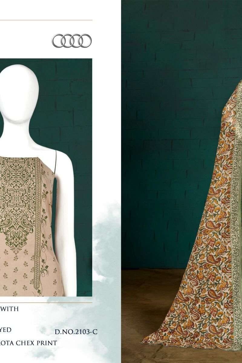 Bipson Audi - 2103 With Swarovski work Premium Cotton Collection