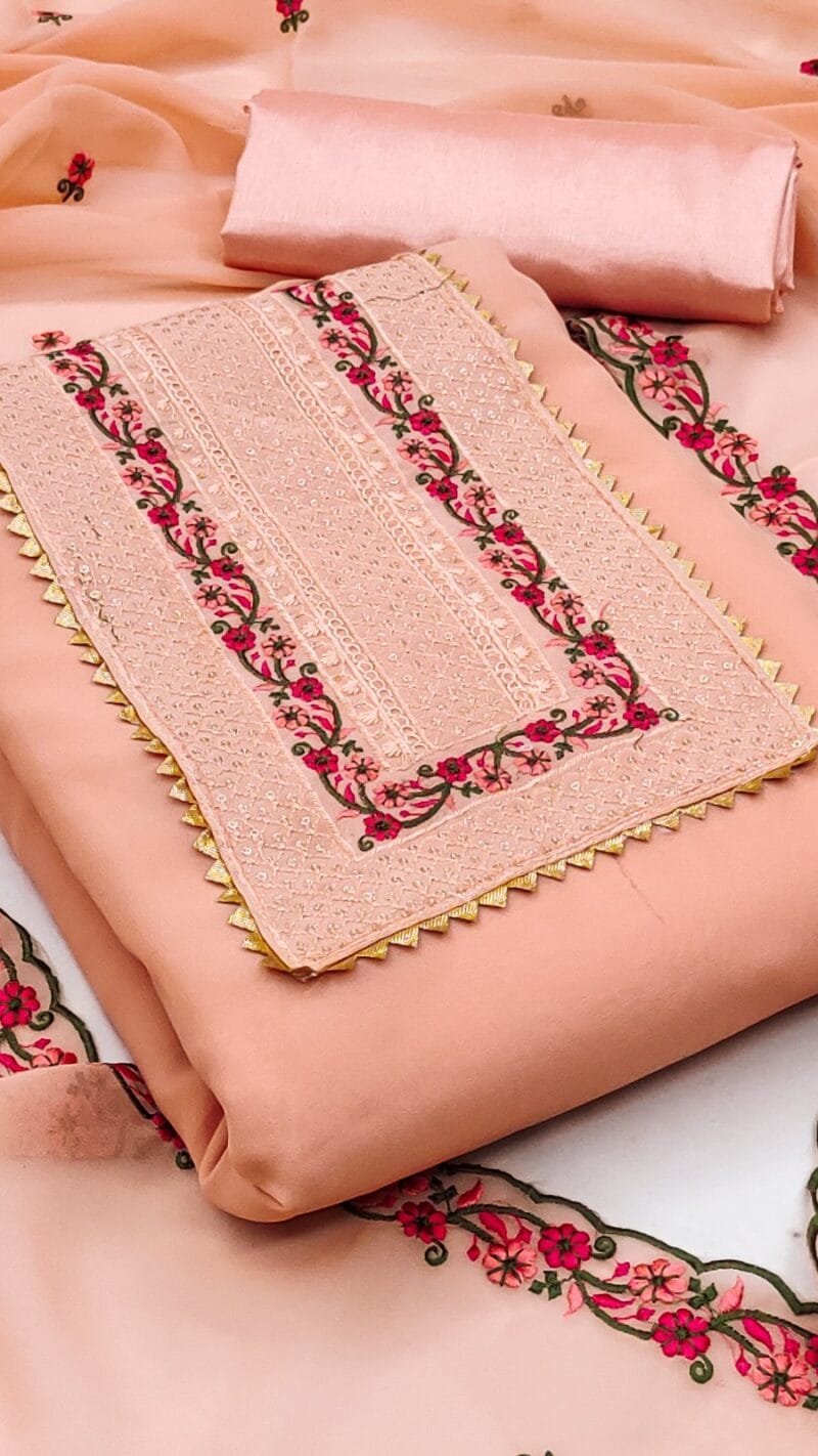 Buy Georgette Sequence Work Wholesale Dress Material