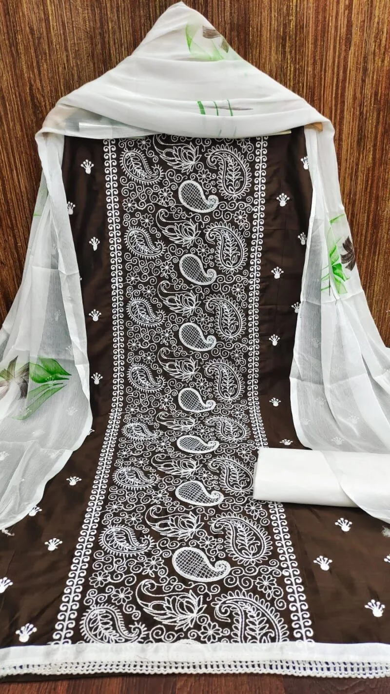 Buy Summer Heavy Slub Cotton Work Wholesale Dress Material