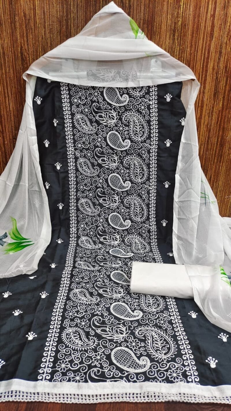 Buy Summer Heavy Slub Cotton Work Wholesale Dress Material