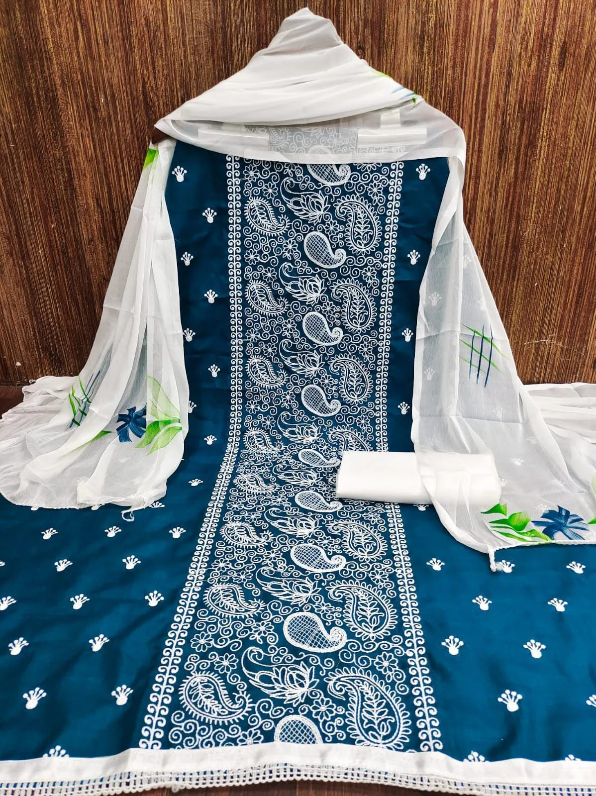 Buy Summer Heavy Slub Cotton Work Wholesale Dress Material