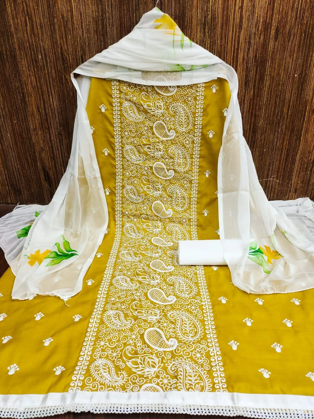 Buy Summer Heavy Slub Cotton Work Wholesale Dress Material
