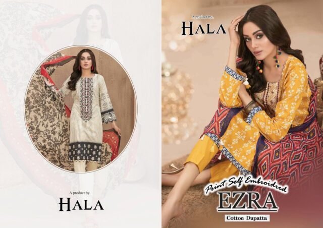 Ezra Vol 1 Hala Traders Wholesale Cotton Dress Material