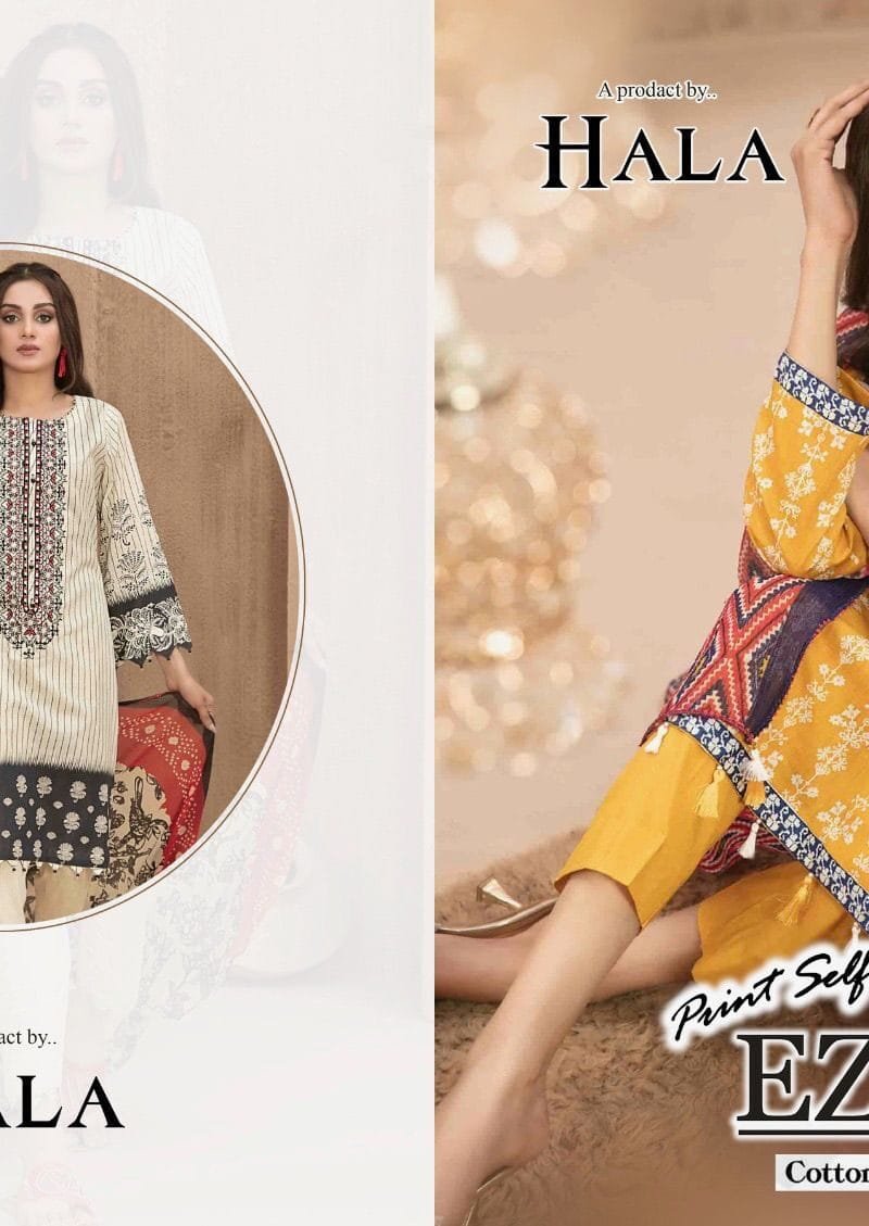 Ezra Vol 1 Hala Traders Wholesale Cotton Dress Material