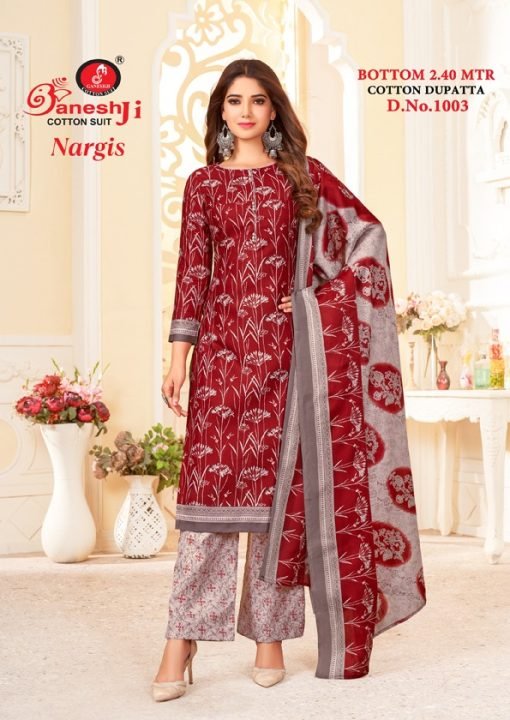 Ganeshji Nargis Vol 1 Wholesale Cotton Dress Material