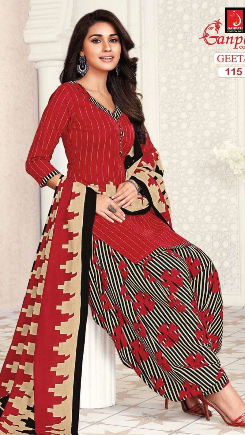 Geeta Vol 1 Ganpati 2.50 MTR Bottom Wholesale Cotton Dress Material