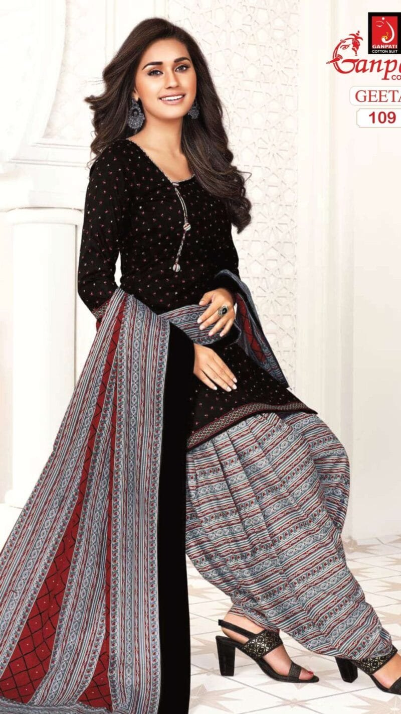 Geeta Vol 1 Ganpati 2.50 MTR Bottom Wholesale Cotton Dress Material