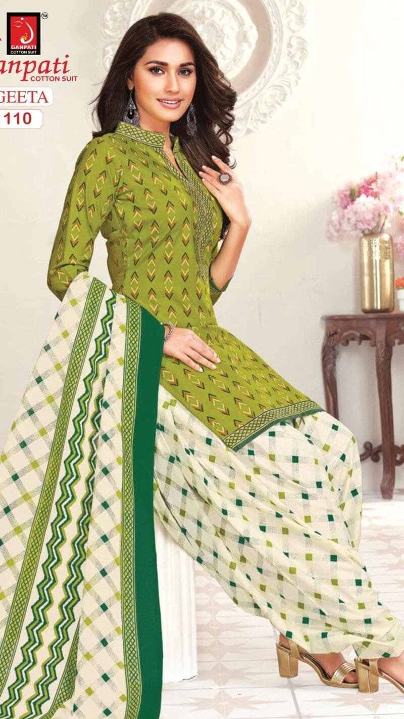 Geeta Vol 1 Ganpati 2.50 MTR Bottom Wholesale Cotton Dress Material