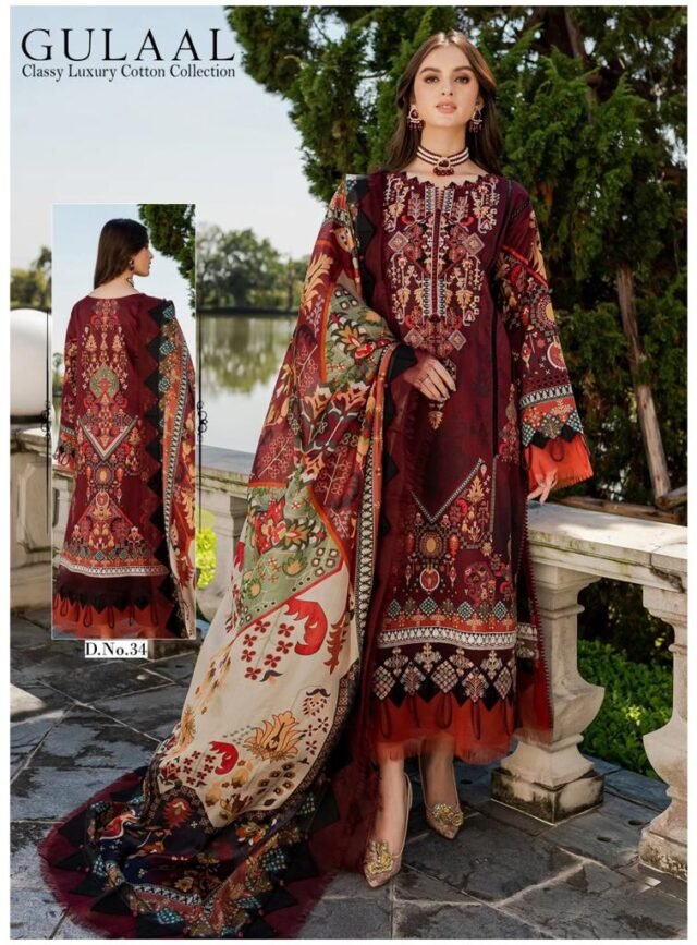Gulaal Karachi Vol 4 Wholesale Cotton Dress Material