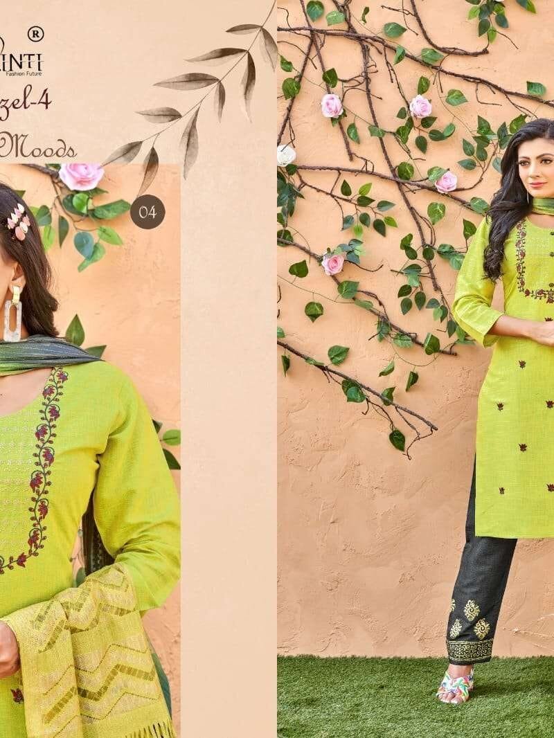 Hazel Vol 4 Kinti Readymade Top Pant And Duptta Set