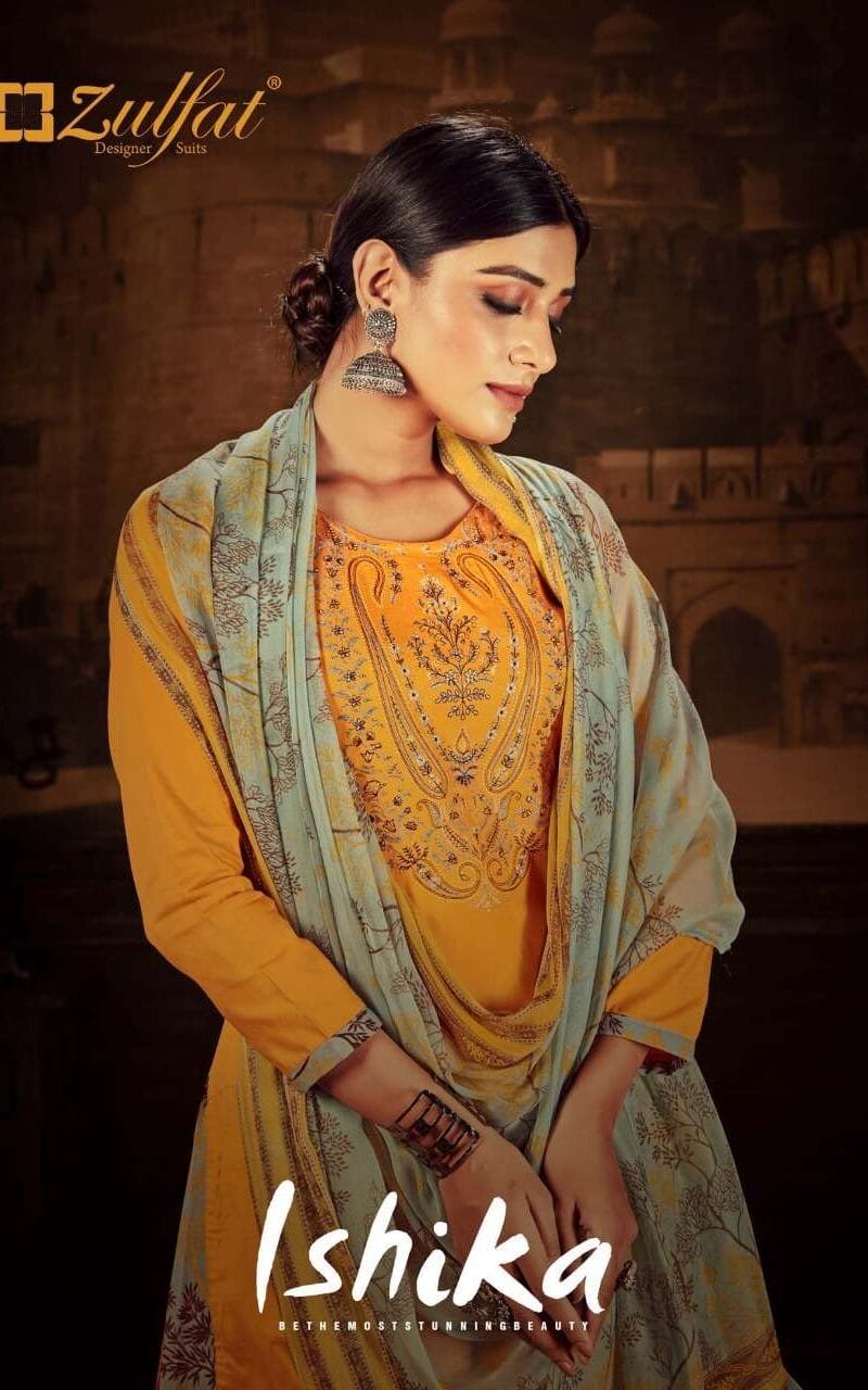 ISHIKA Zulfat Designer Suits Wholesale Dress Material