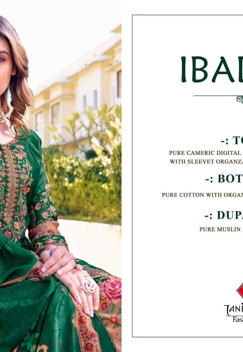 Ibadat Muslin Dupatta Tanishk Fashion Wholesale Salwar Kameez
