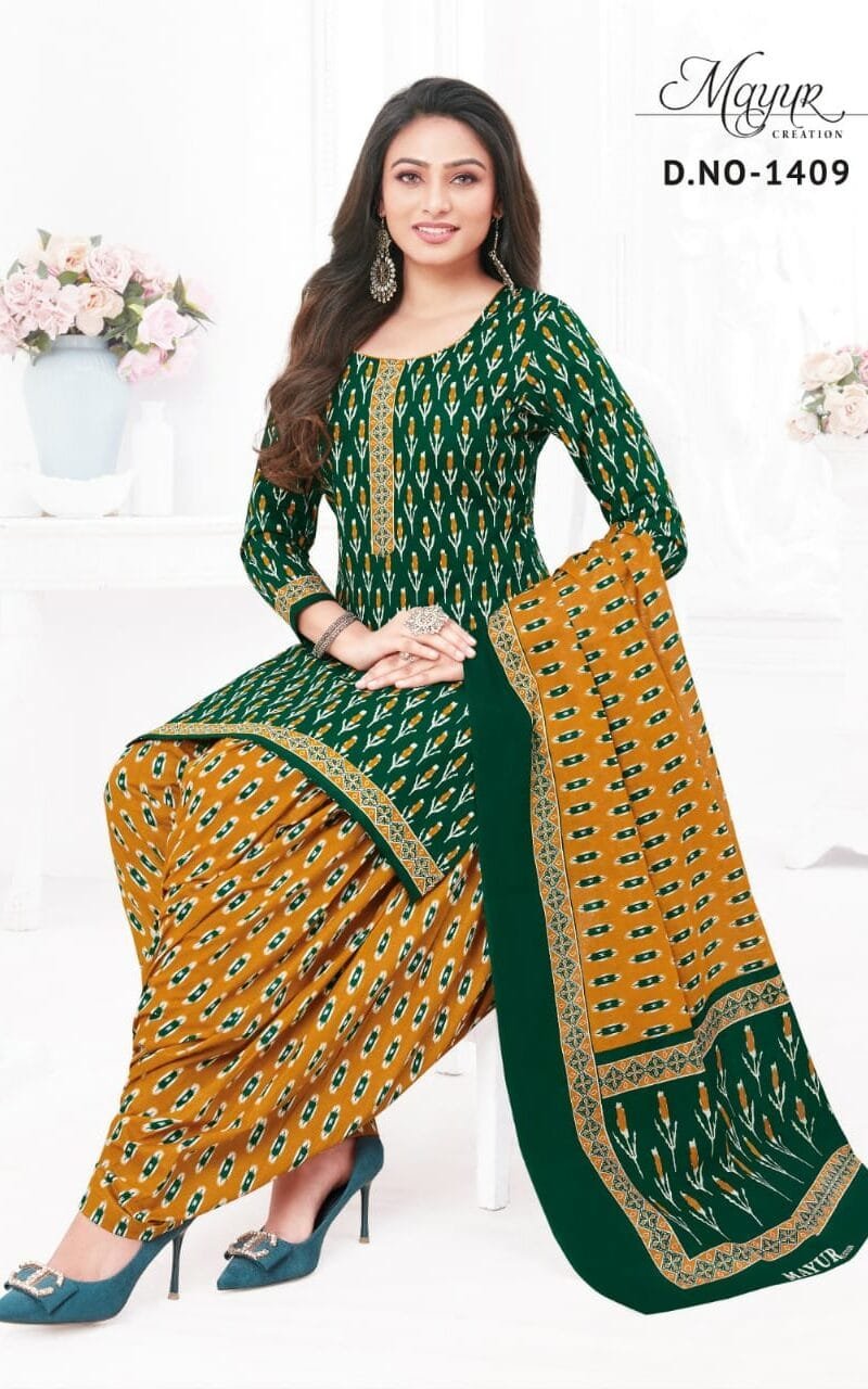 Ikkat Vol 14 Mayur Creation Wholesale Cotton Dress Material