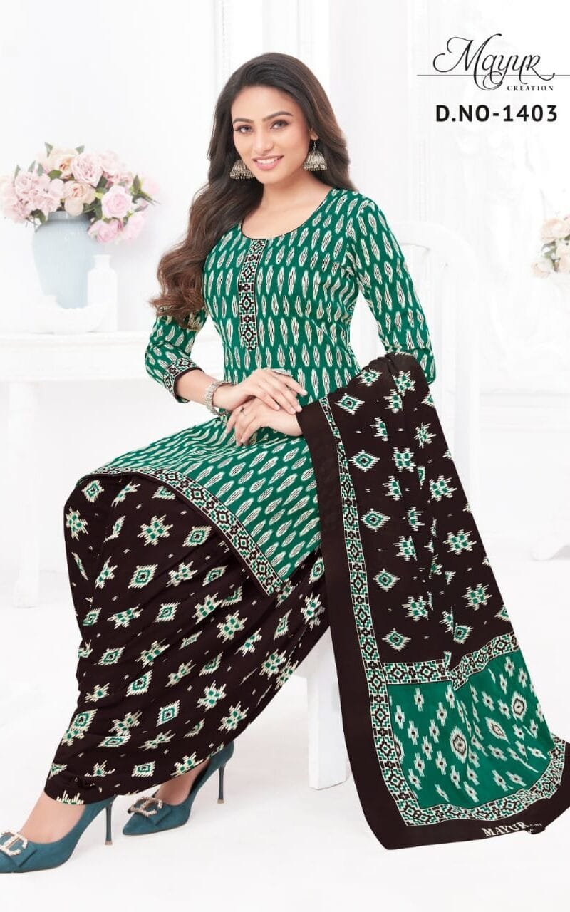 Ikkat Vol 14 Mayur Creation Wholesale Cotton Dress Material