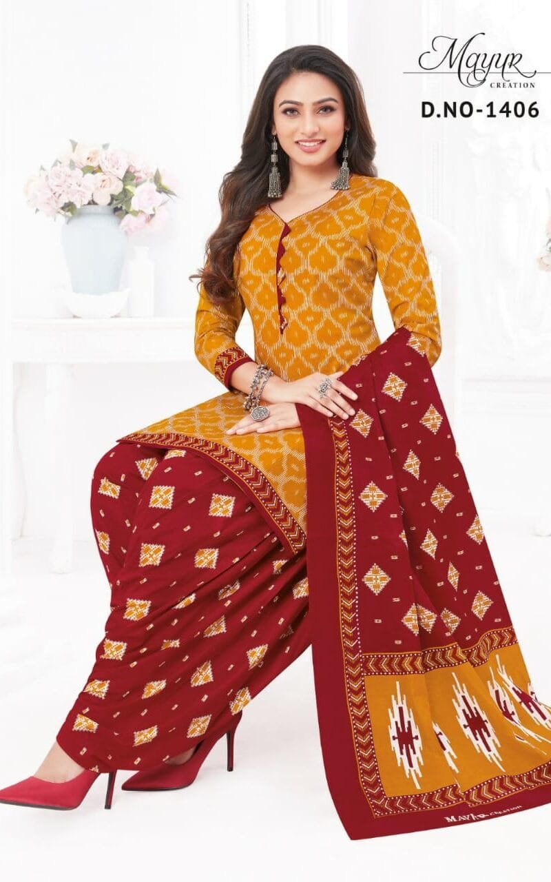 Ikkat Vol 14 Mayur Creation Wholesale Cotton Dress Material