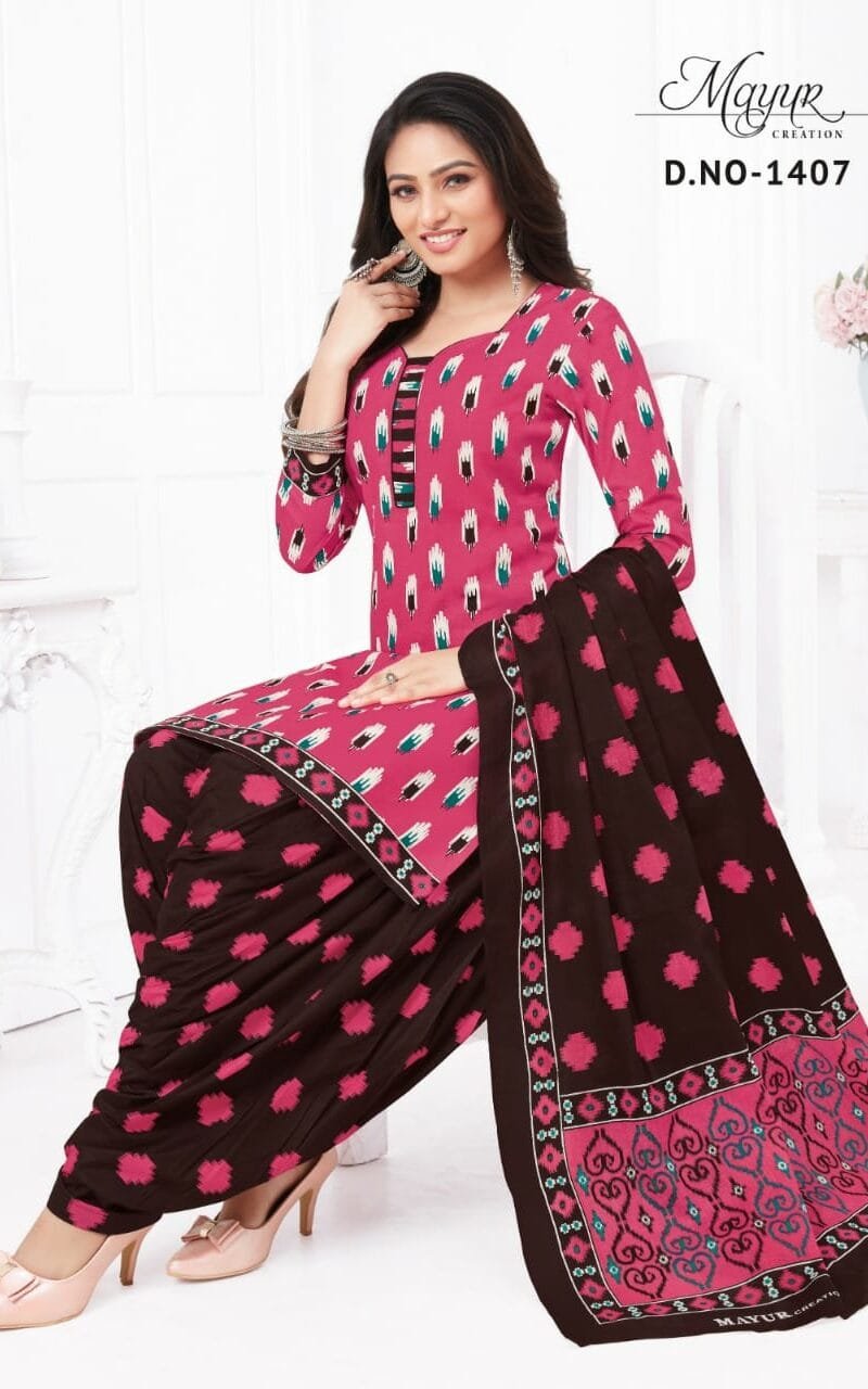 Ikkat Vol 14 Mayur Creation Wholesale Cotton Dress Material