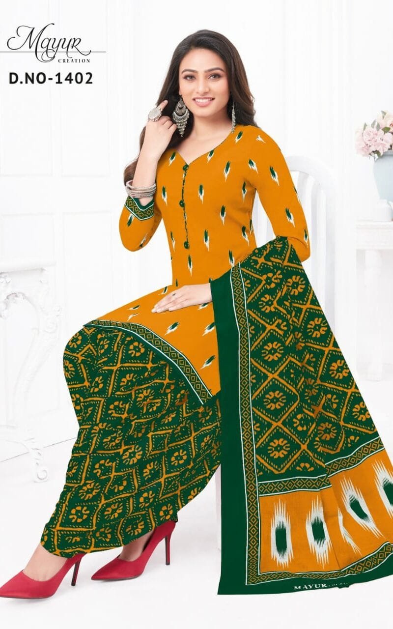 Ikkat Vol 14 Mayur Creation Wholesale Cotton Dress Material