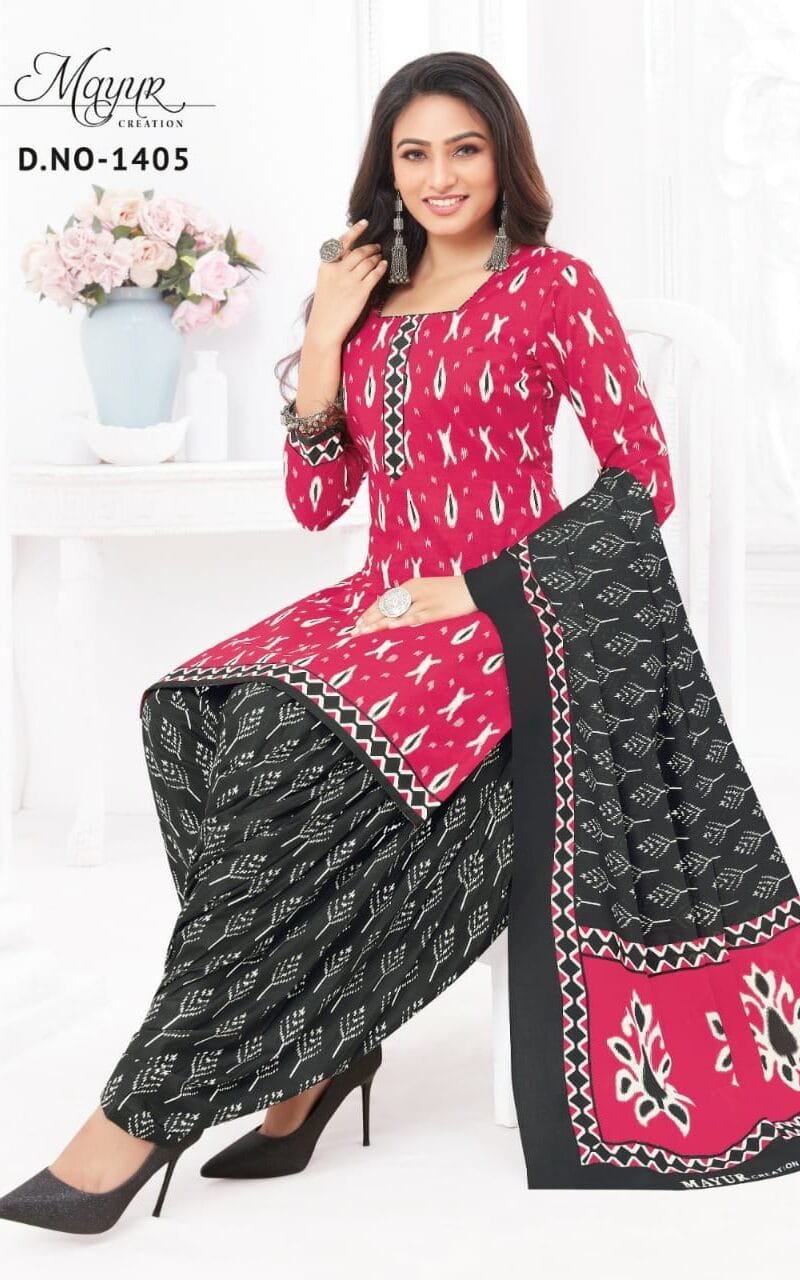 Ikkat Vol 14 Mayur Creation Wholesale Cotton Dress Material