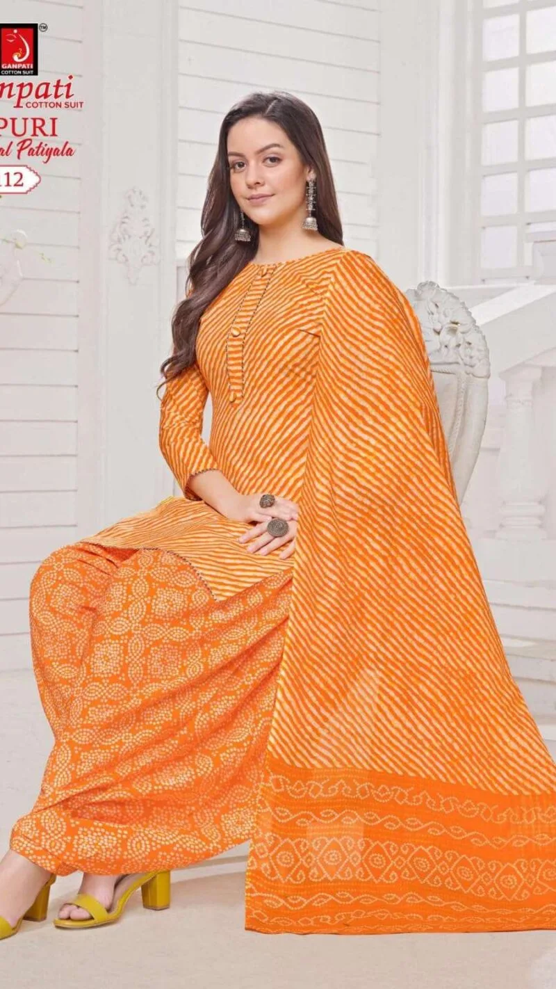 Jaipuri Patiyala Ganpati Summer Special Wholesale Cotton Dress Material